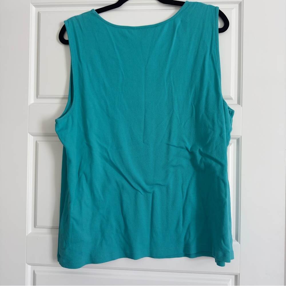 Karen Scott blue tank top - Picture 2 of 2